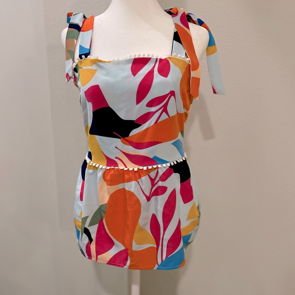 Colorful Abstract Women's Top